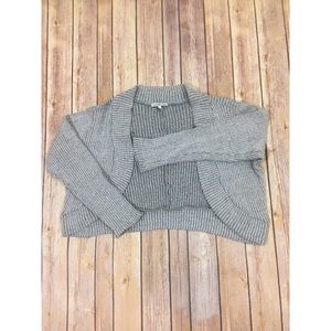 Charlotte Russe Ribbed Sweater Cropped Cardigan